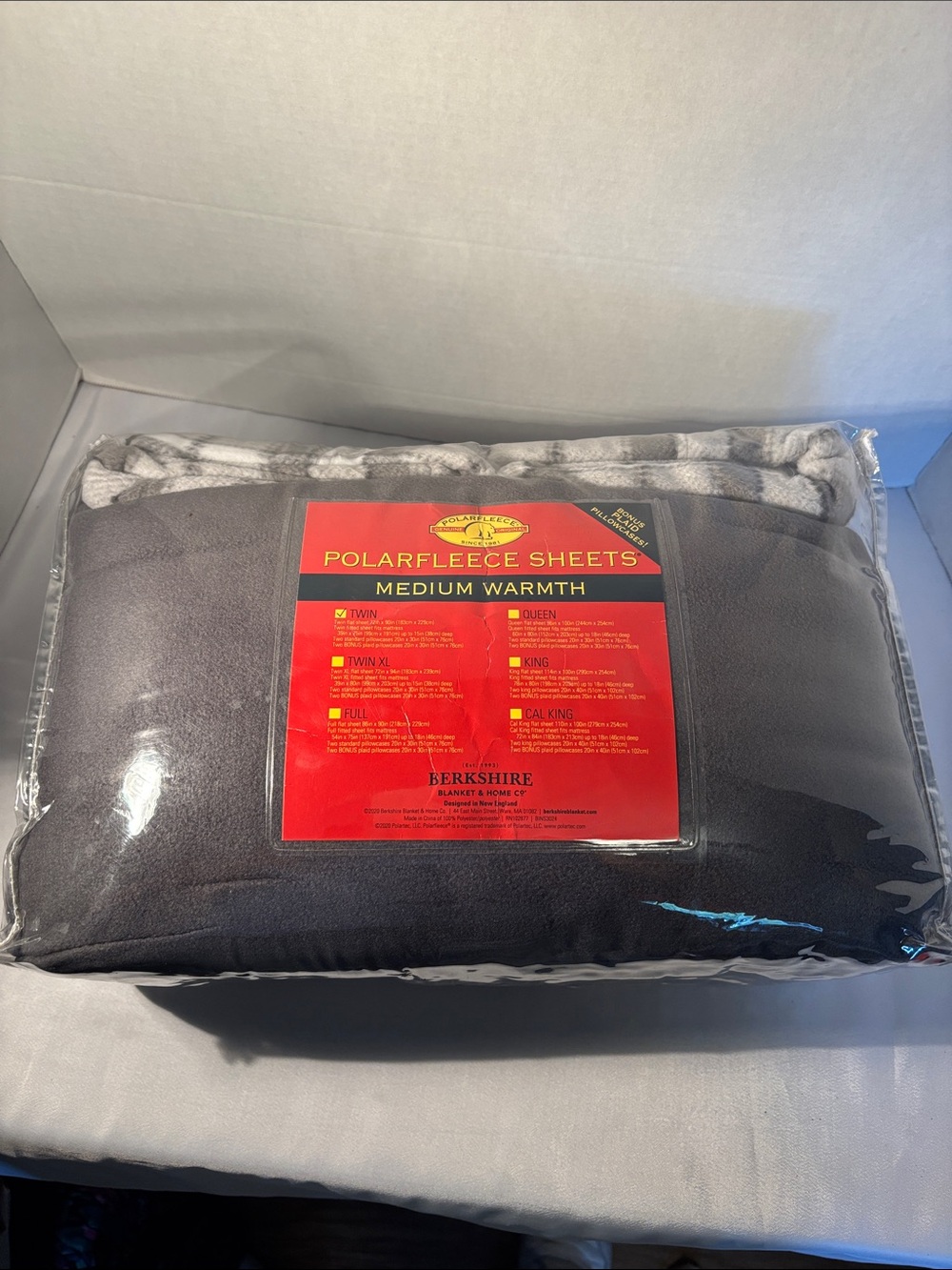Berkshire PolarFleece Sheet Set in Gray